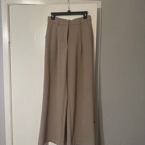 Abercrombie Beige Wide-Leg Trousers